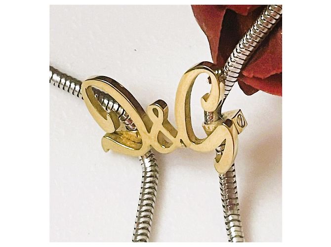 Collana DOLCE & GABBANA regolabile argento D'oro - vista 3