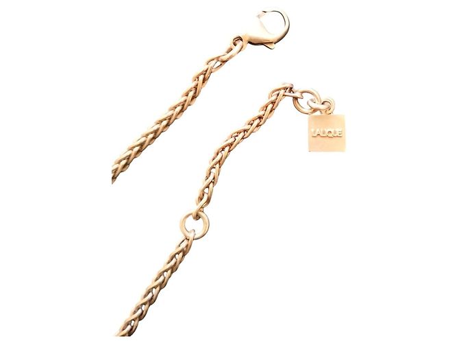 Collana Lalique in Cristallo con Catena d'Argento Silver hardware - vista 3