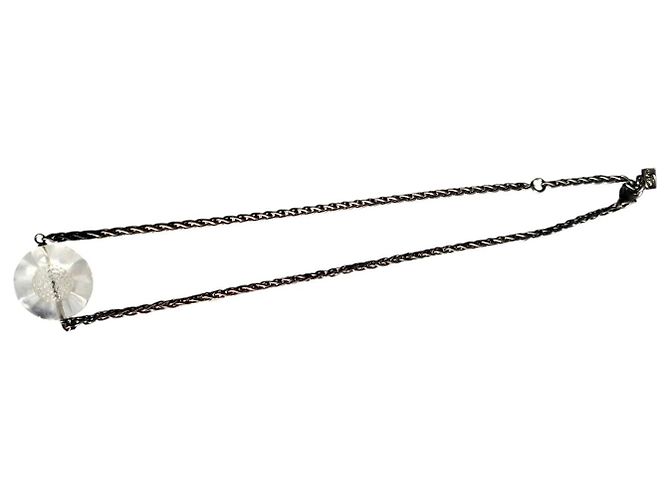 Collana Lalique in Cristallo con Catena d'Argento Silver hardware - vista 5