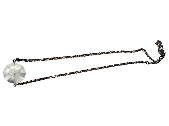 Collana Lalique in Cristallo con Catena d'Argento Silver hardware - vista 7