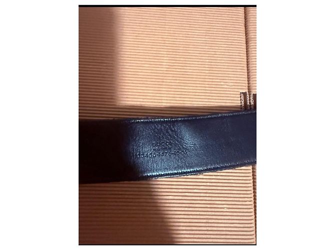 Cinto Gucci de tecido preto com fivela de bambu - vista 4