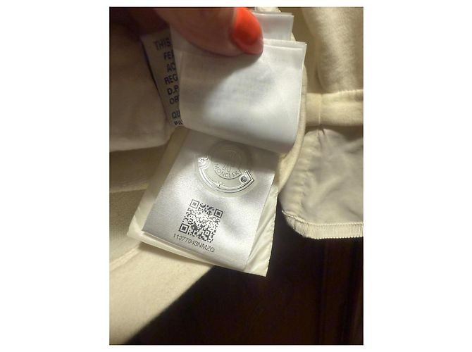Moncler Jacke Weiß Acetat - Ansicht 12