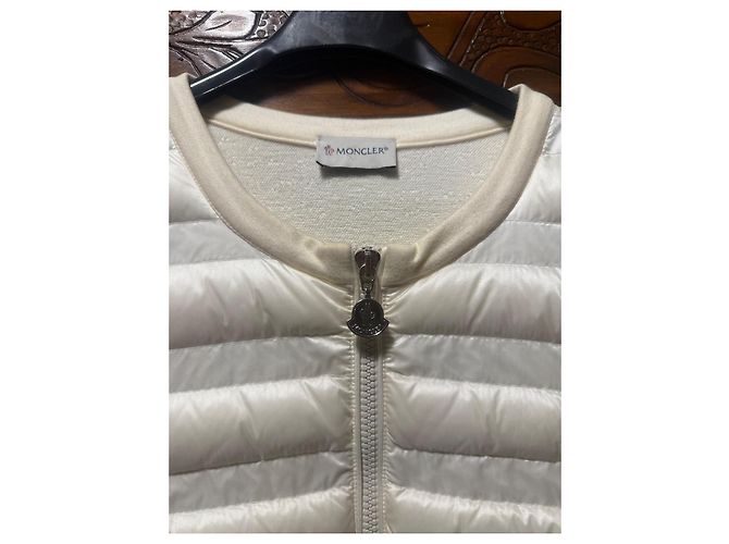 Moncler Jacke Weiß Acetat - Ansicht 2