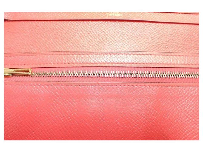 Béarn Cartera Hermès Roja de Piel - vista 10
