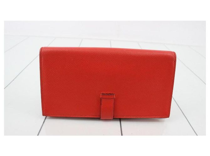 Béarn Cartera Hermès Roja de Piel - vista 3