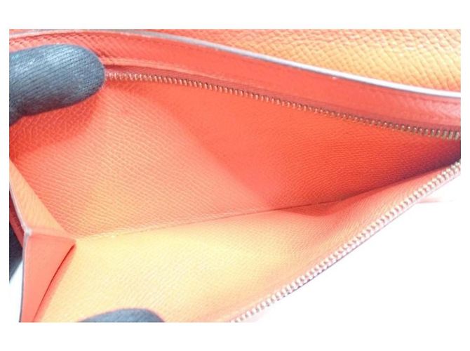 Béarn Cartera Hermès Roja de Piel - vista 8