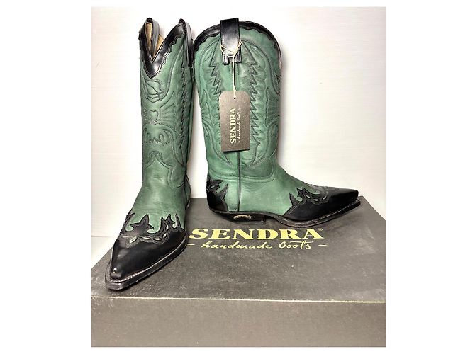 Botas Sendra 2560 Verde Oscuro Piel de Pelo Talla 38 - vista 2