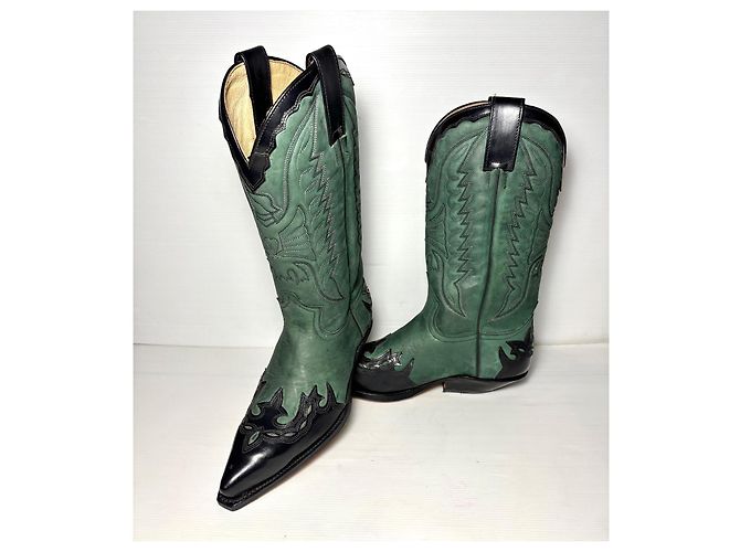 Botas Sendra 2560 Verde Oscuro Piel de Pelo Talla 38 - vista 5