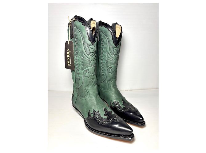 Botas Sendra 2560 Verde Oscuro Piel de Pelo Talla 38 - vista 8