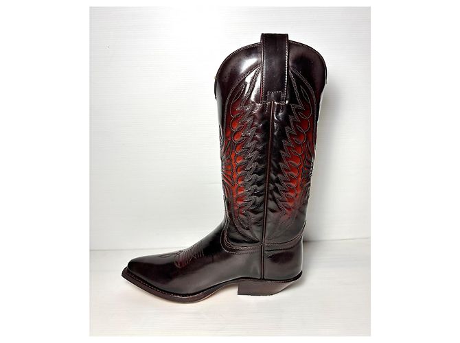 Botas Sendra Rojo Oscuro con Piel Burdeos - vista 10