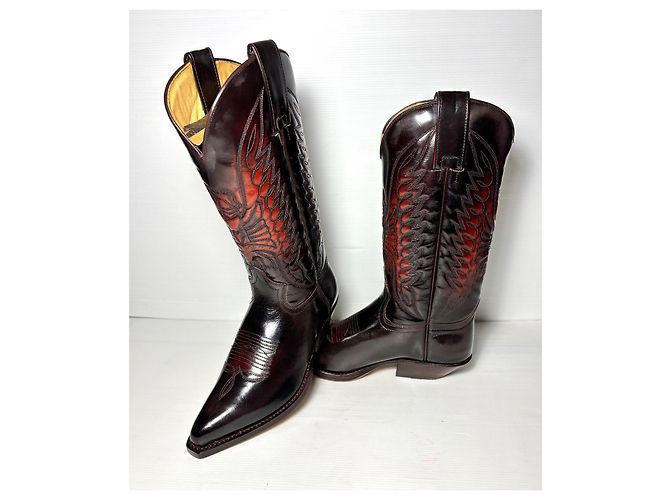 Botas Sendra Rojo Oscuro con Piel Burdeos - vista 4