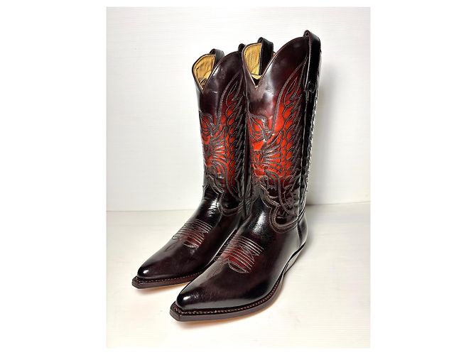 Botas Sendra Rojo Oscuro con Piel Burdeos - vista 5