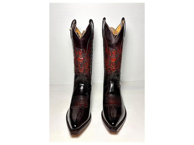 Botas Sendra Rojo Oscuro con Piel Burdeos - vista 6