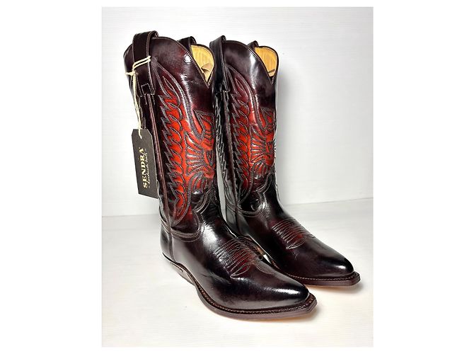 Botas Sendra Rojo Oscuro con Piel Burdeos - vista 7