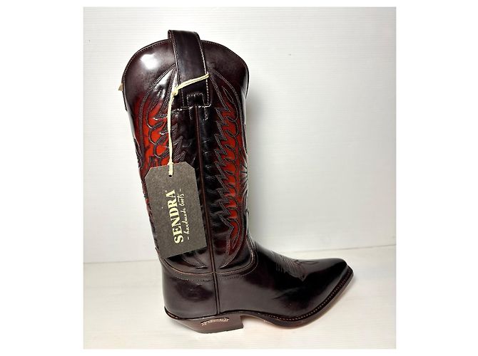 Botas Sendra Rojo Oscuro con Piel Burdeos - vista 8