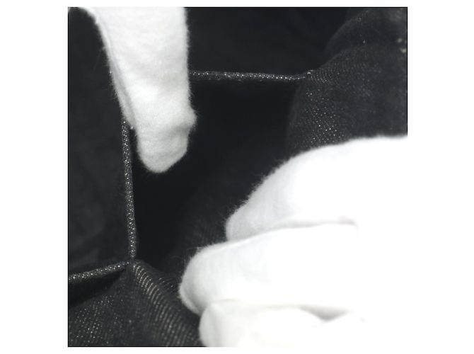 Prada 2-Wege Denim Canapa Tote Bag Schwarz - Ansicht 14