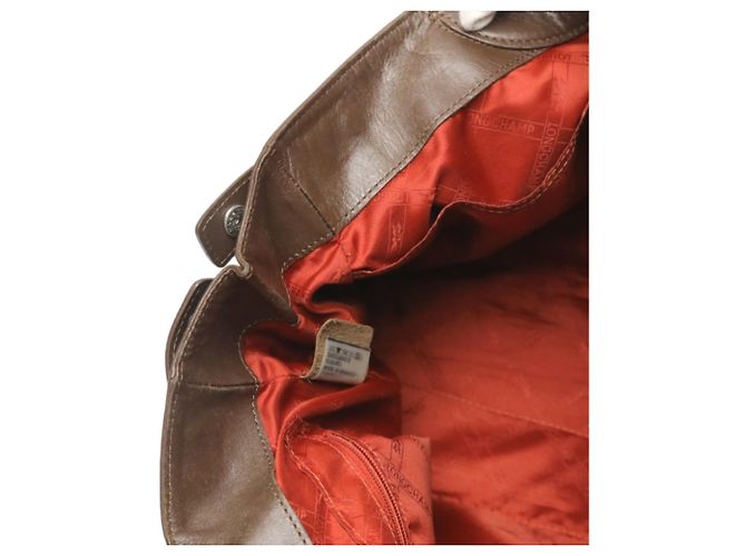 Longchamp Leder Tote Bag Braun - Ansicht 13