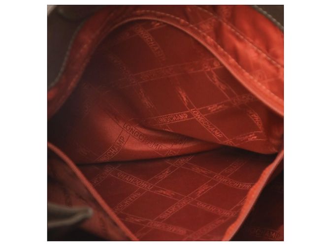 Longchamp Leder Tote Bag Braun - Ansicht 17