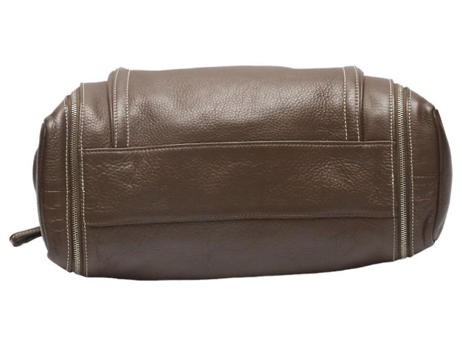 Longchamp Leder Tote Bag Braun - Ansicht 5