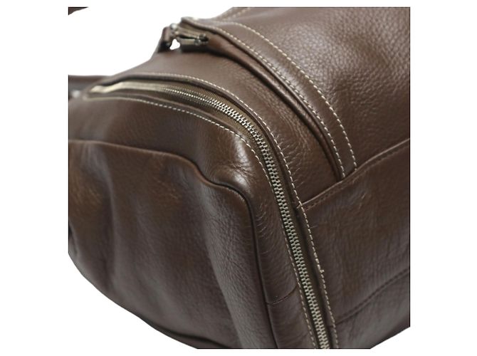 Longchamp Leder Tote Bag Braun - Ansicht 7