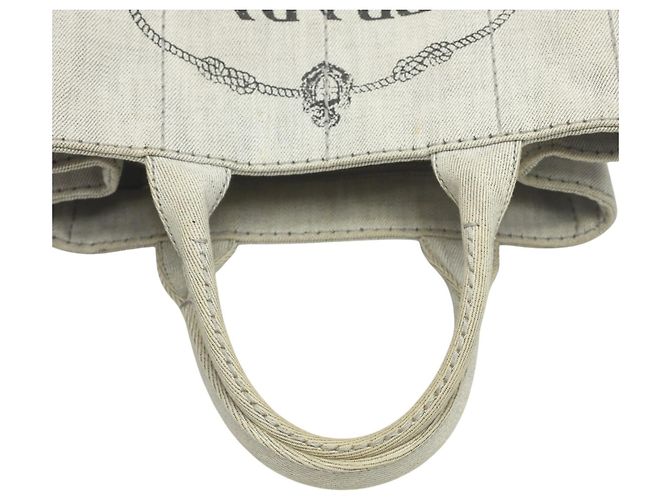 Bolsa Tote Canapa da Prada Branco - vista 11