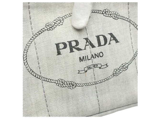 Bolsa Tote Canapa da Prada Branco - vista 12