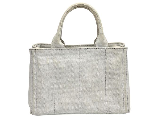 Bolsa Tote Canapa da Prada Branco - vista 3