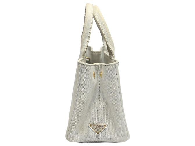 Bolsa Tote Canapa da Prada Branco - vista 4