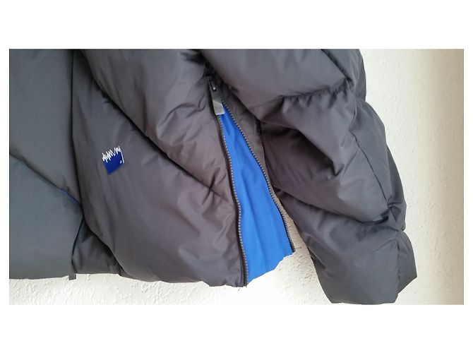 Autre Marque ADER ERROR x ZARA PIUMINO OVERSIZE GRIGIO CON CAPPUCCIO. Blu - vista 7