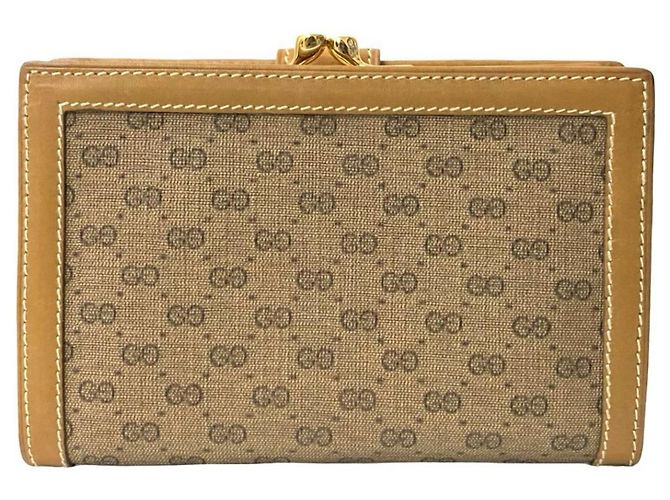 Gucci braune Leder Bifold-Brieftasche - Ansicht 2