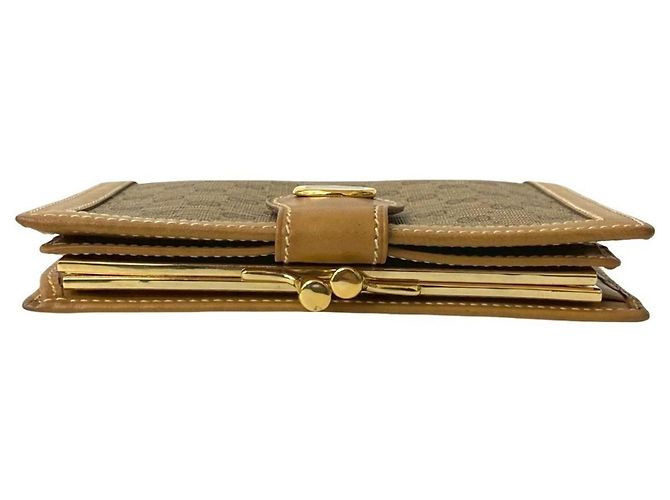 Gucci braune Leder Bifold-Brieftasche - Ansicht 3