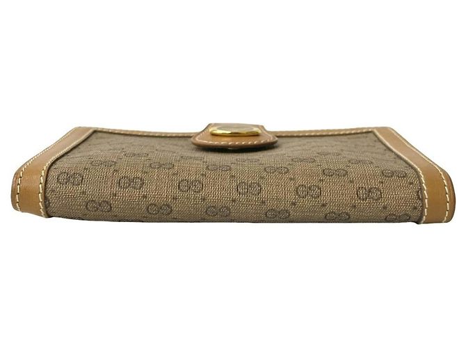 Gucci braune Leder Bifold-Brieftasche - Ansicht 6