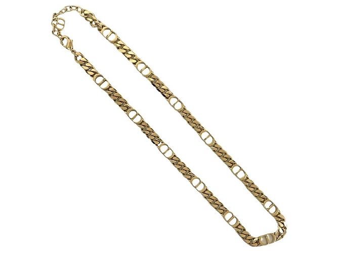 Collana Placcata Oro Logo CD Christian Dior D'oro - vista 3