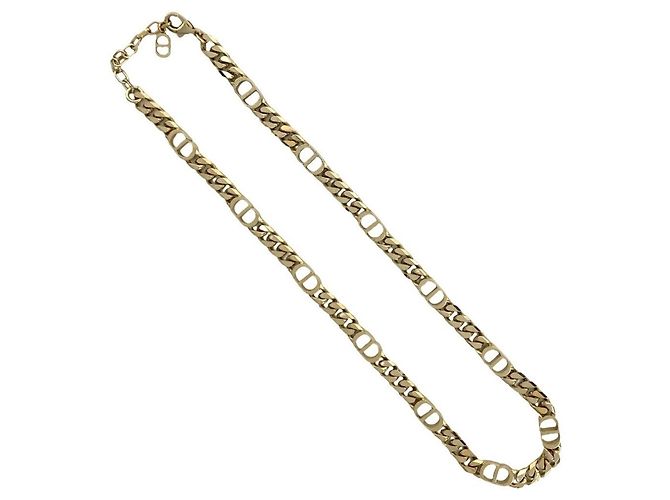Collana Placcata Oro Logo CD Christian Dior D'oro - vista 4