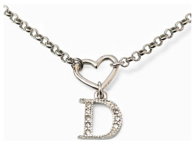 Collana in strass argento Christian Dior - vista 2