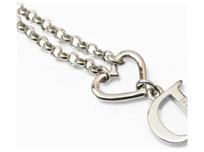 Collana in strass argento Christian Dior - vista 4