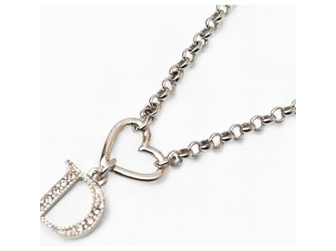Collana in strass argento Christian Dior - vista 7