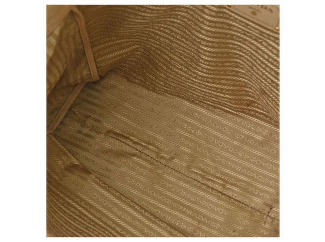 Beige Hirschleder Tote/Schultertasche Prada VIT DAINO - Ansicht 7