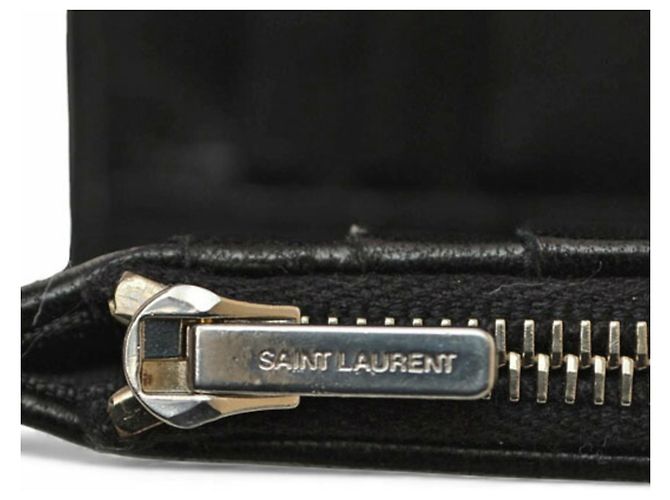 Portafoglio Trifold Saint Laurent in pelle nera Nero - vista 11