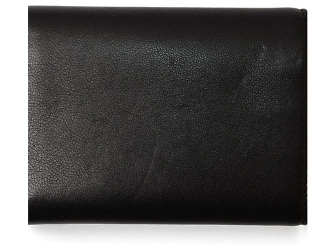 Portafoglio Trifold Saint Laurent in pelle nera Nero - vista 6