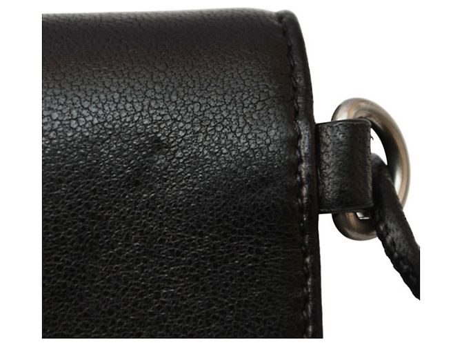 Portafoglio Trifold Saint Laurent in pelle nera Nero - vista 7