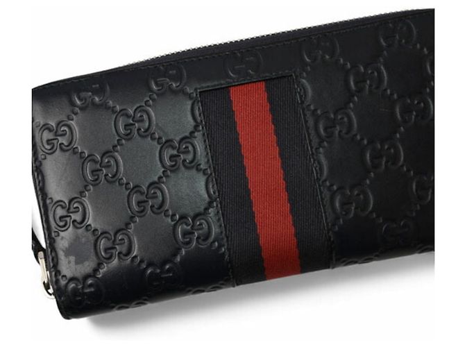 Portafoglio Lungo Gucci in Blu Marino Scuro e Rosso Blu navy - vista 3
