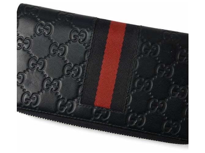 Portafoglio Lungo Gucci in Blu Marino Scuro e Rosso Blu navy - vista 4