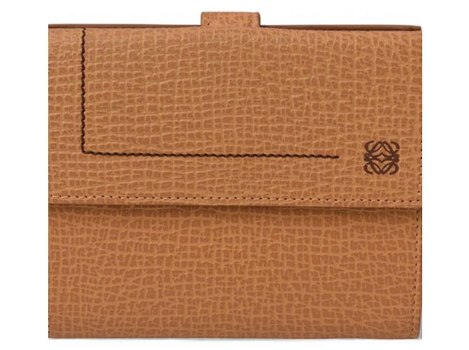 Cartera Trifold Anagram Loewe en Caramelo Castaño - vista 2