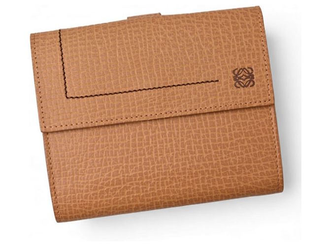 Cartera Trifold Anagram Loewe en Caramelo Castaño - vista 3
