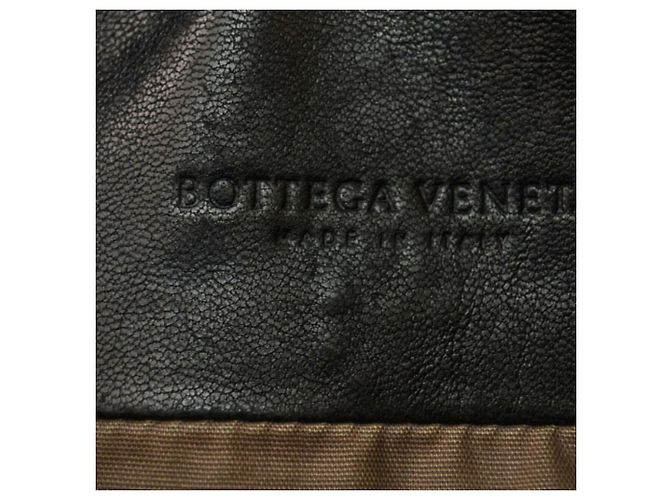 Borsa Messenger VN Intrecciato di Bottega Veneta Marrone Nero - vista 12