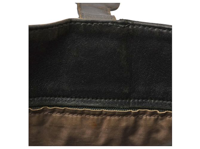 Borsa Messenger VN Intrecciato di Bottega Veneta Marrone Nero - vista 13