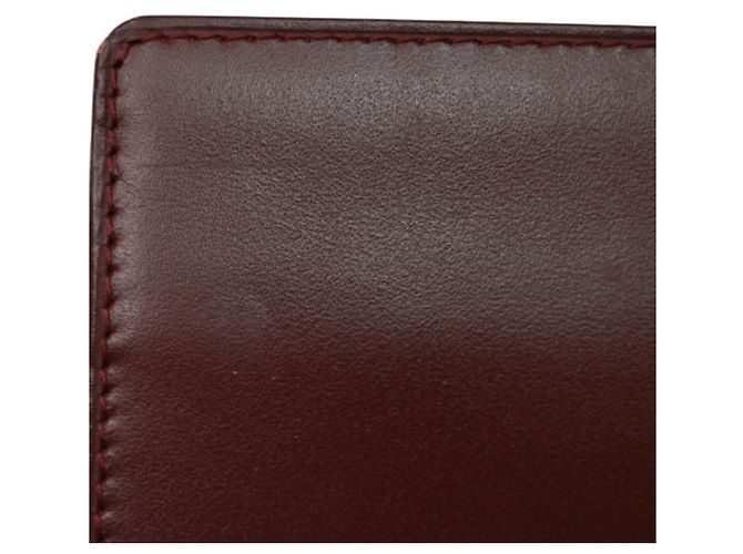 Portafoglio bi-fold Must de Cartier da uomo in bordeaux - vista 7