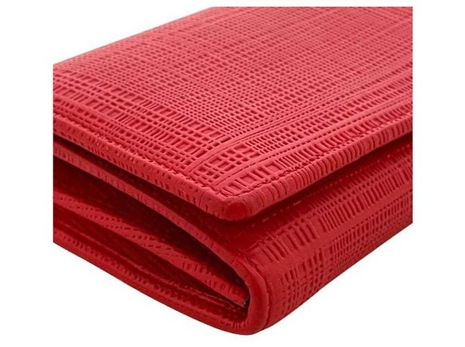 Billetera bifold de cuero rojo Loewe Roja - vista 5