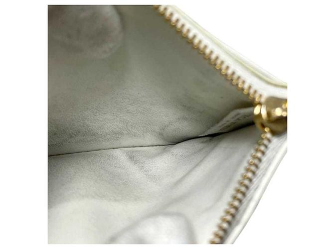 Monedero de cuero blanco Bottega Veneta - vista 10